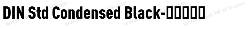 DIN Std Condensed Black字体转换
